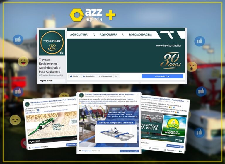 Página de Facebook criada e gerenciada pela AZZ para uma empresa agroindustrial