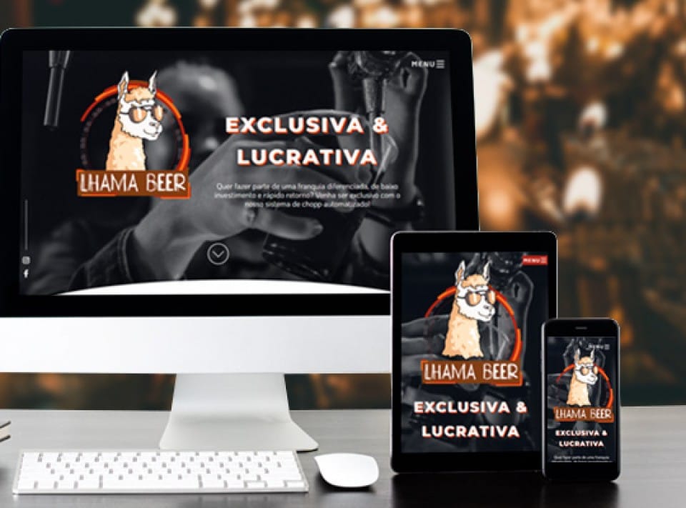 Criação de hotsite para franquia de chopp