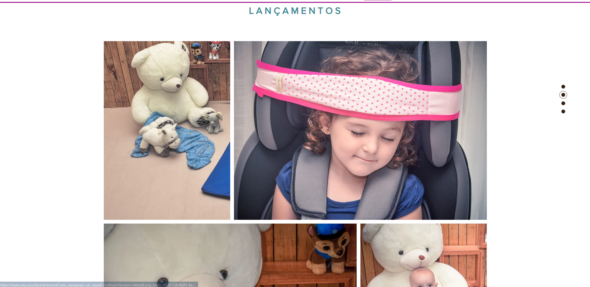 criação de site para fábrica de enxovais