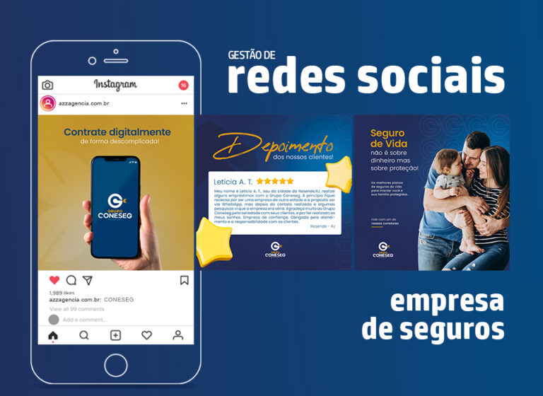 Gestão de Redes Sociais para empresa de seguros