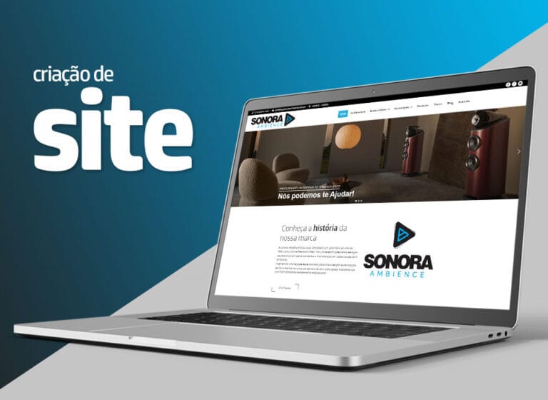 Criação de site para empresa de sonorização de ambiente