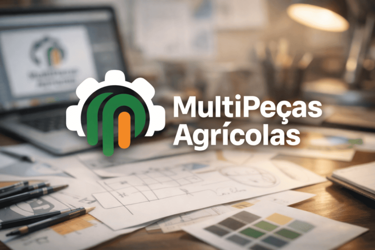 Identidade visual e logo criados pela AZZ para a Multi Peças Agrícolas