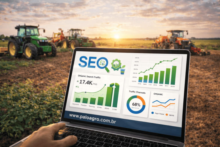 Site da Paloagro após o trabalho de SEO on-page da AZZ