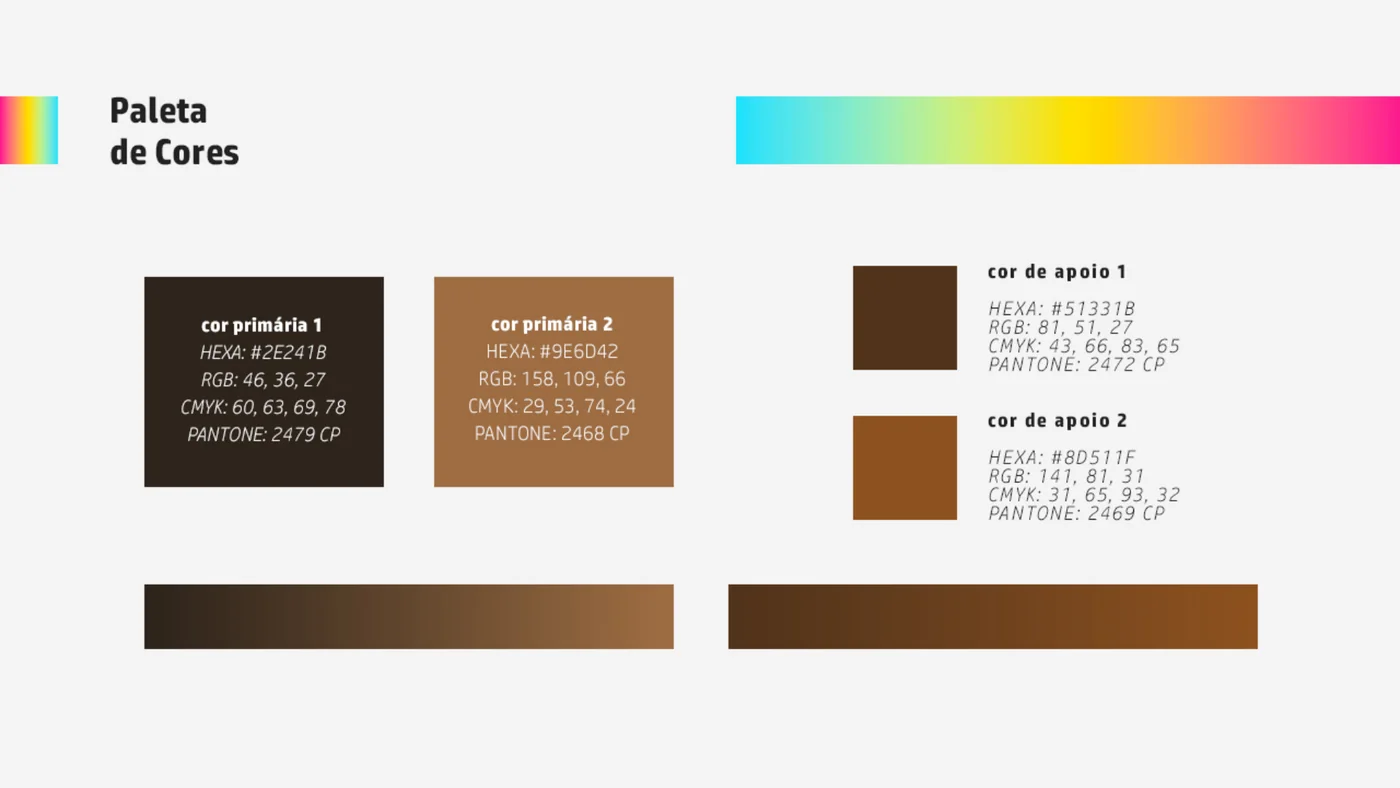 Paleta de cores da Boutique Deccor