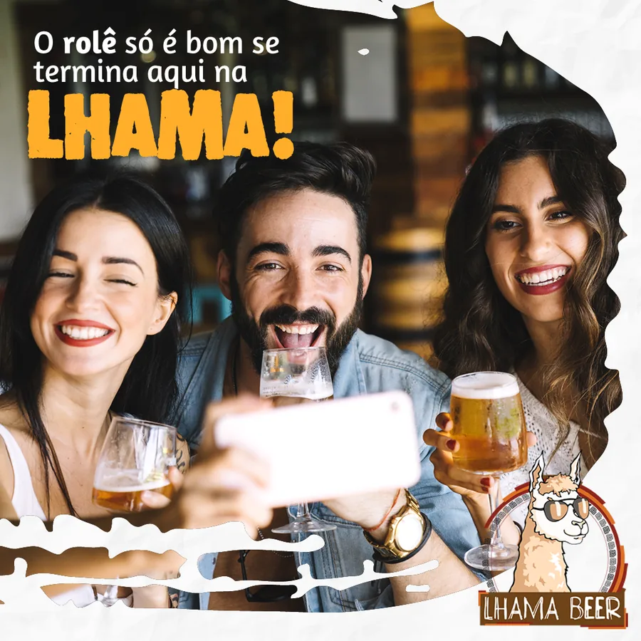 Post O rolê só é bom se termina aqui na Lhama