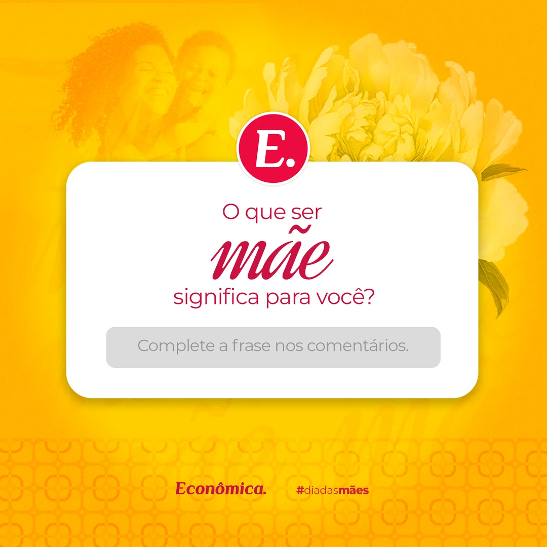 Post para Instagram das Lojas Econômica criado pela AZZ Agência: post de interação