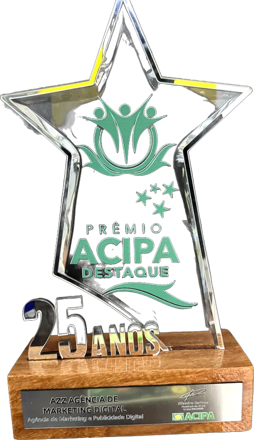 Troféu Prêmio ACIPA Destaque edição 25 anos